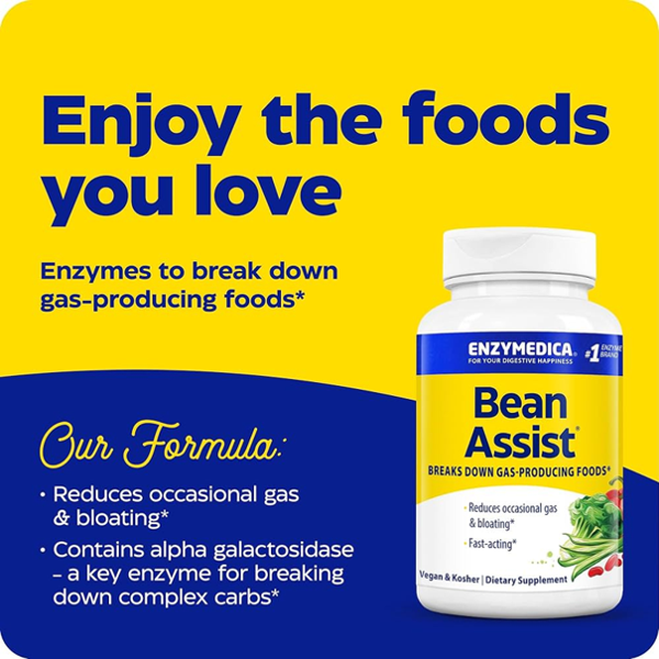 Enzymedica Beanassist Fast-acting Capsules