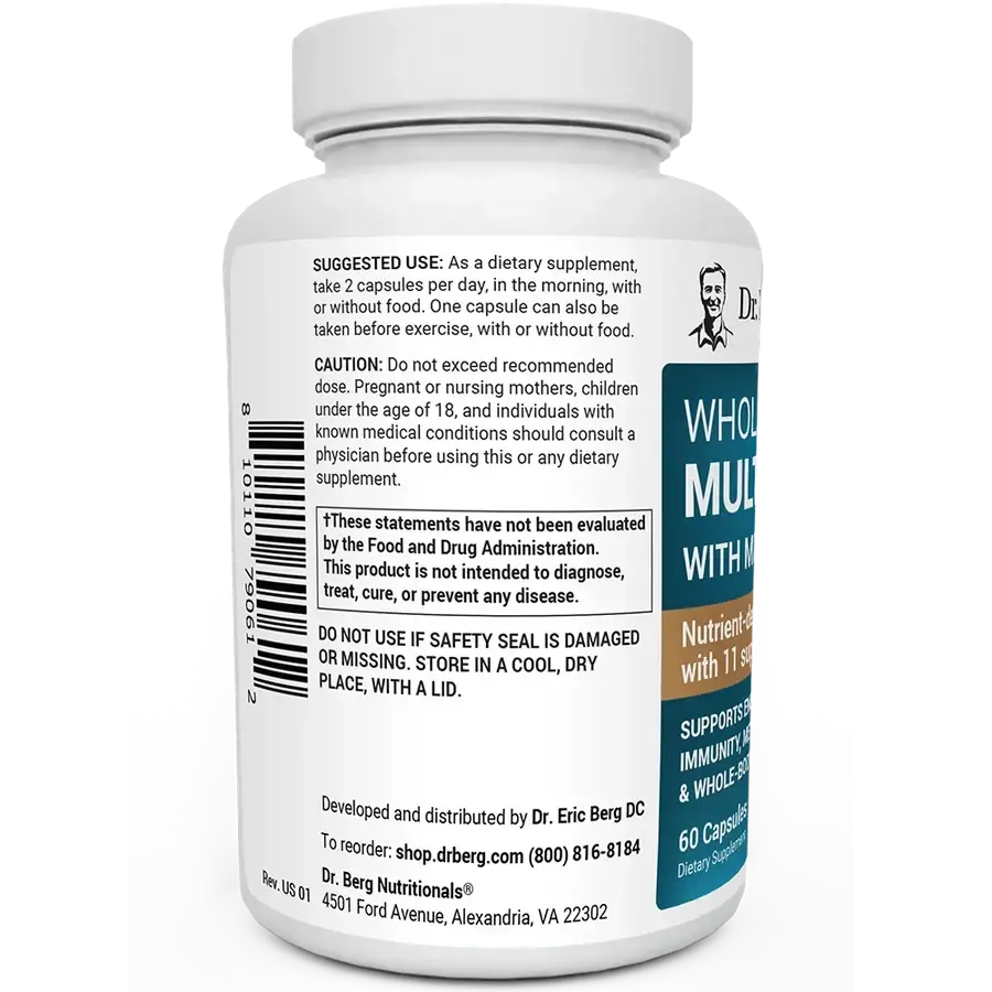 Dr Berg Whole Food Multivitamin Capsules
