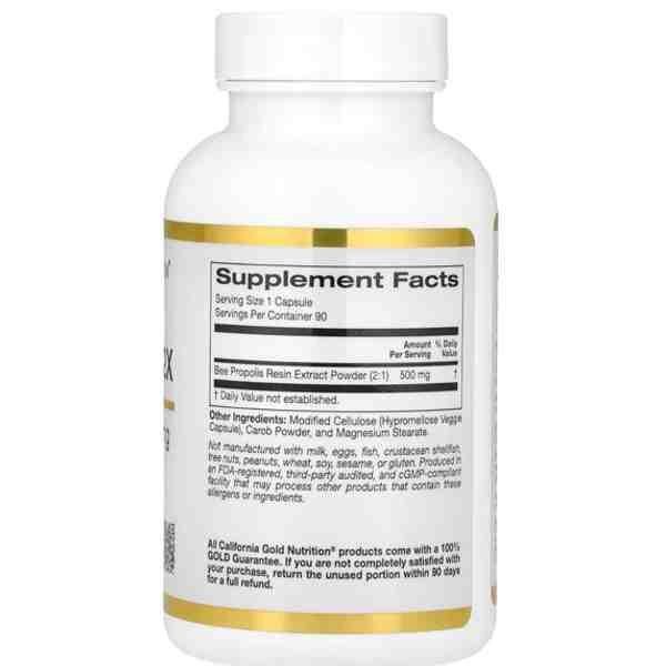 California Gold Nutrition Bee Propolis 2X | 90 Capsules
