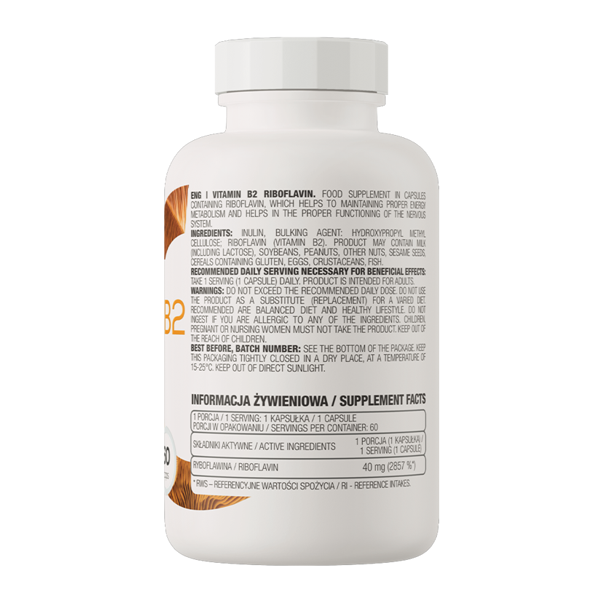 Ostrovit Vitamin B2 Riboflavin Capsules