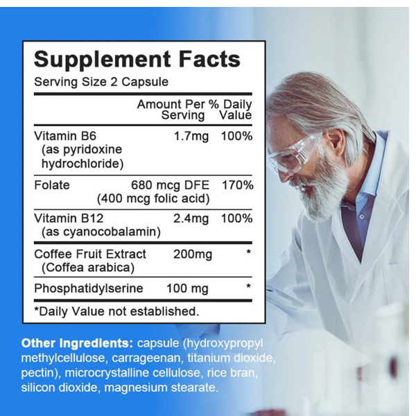 BBEEAAUU Brain Booster Nootropics Capsule
