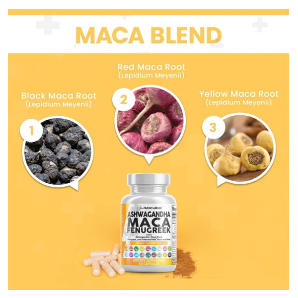 Clean Nutraceuticals Ashwagandha Maca Fenugreek