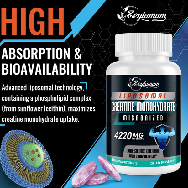 Zeylamum liposomal Creatine Monohydrate Micronized Capsules