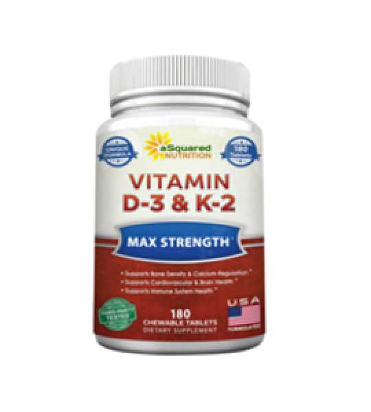 ASquared Nutrition Vitamin D3 With K2 Supplement