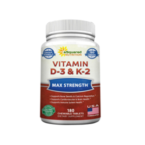 ASquared Nutrition Vitamin D3 With K2 Supplement