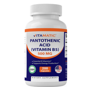 Vitamatic Pantothenic Acid (Vitamin B5) 500 Mg