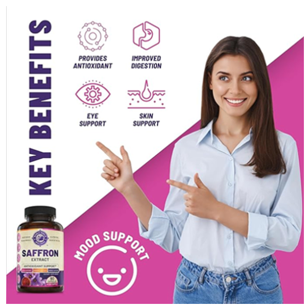 Whole World Wellness Saffron Extract Capsules
