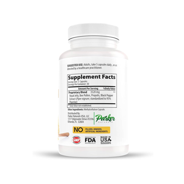 Parker Naturals Supreme Bee Pollen Capsules