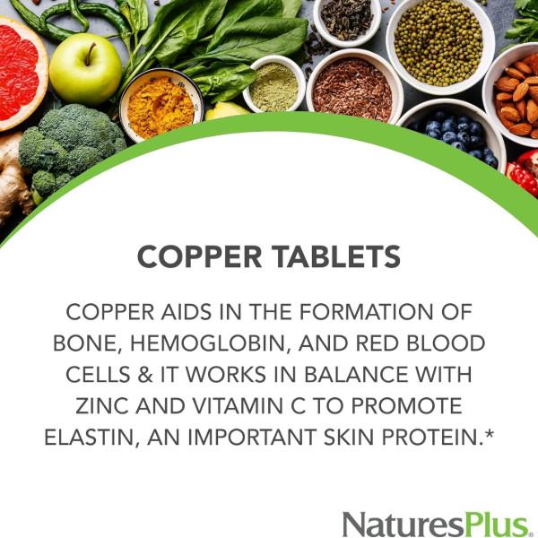 Natures Plus Copper 3mg Supplement