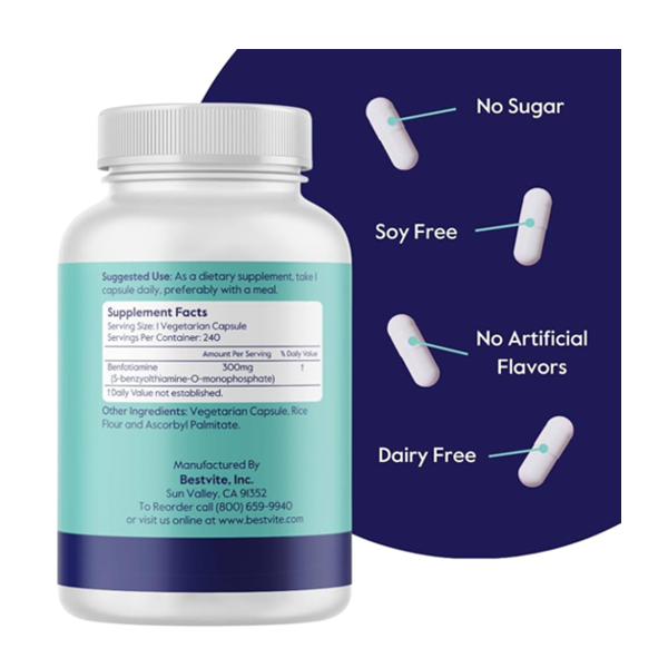 Bestvite Benfotiamine 300 Mg Capsules