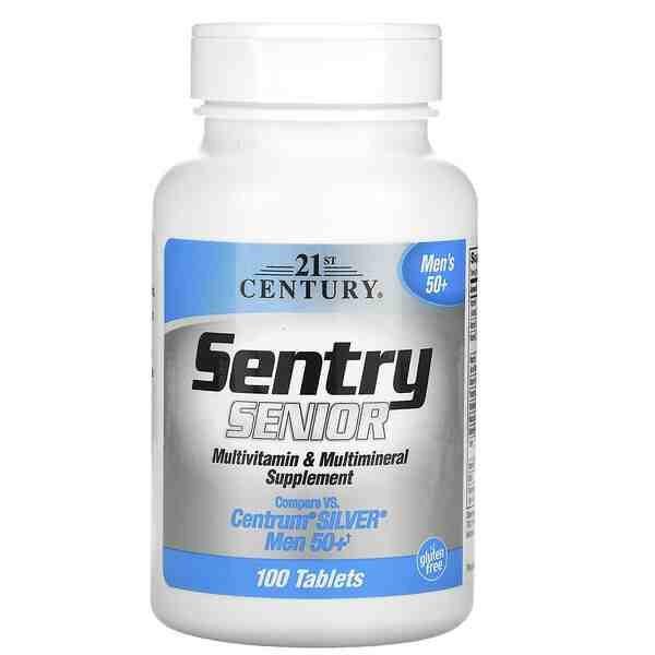 21st Century Sentry Men’s 50+ Senior Multivitamin & Multimineral Supplement