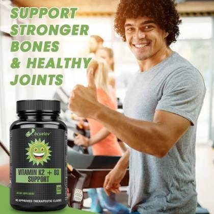 Bcuelov Vitamin K2+ D3 Support Capsules