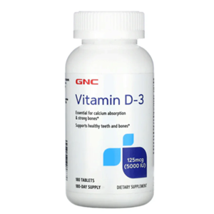 GNC Vitamin D3 5000 IU Capsules