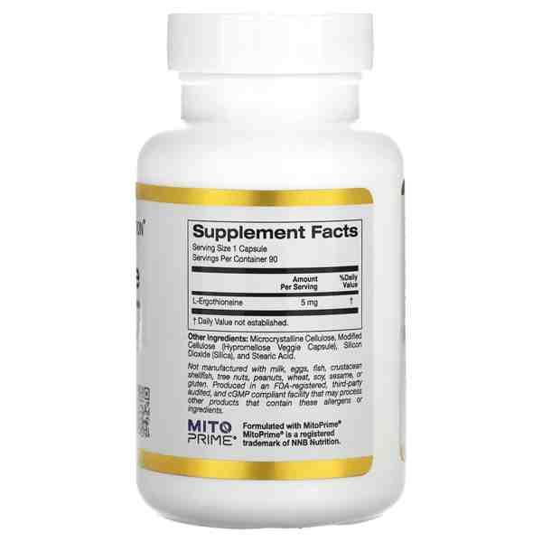 California Gold Nutrition Ergothioneine Mushroom Complex