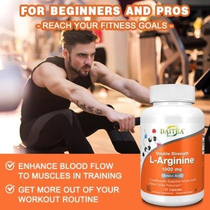 Daitea Double Strength L-Arginine 1000mg