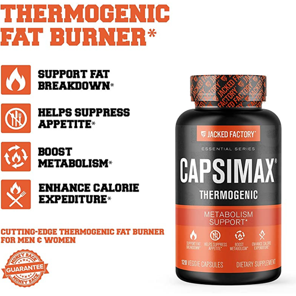 Jacked Factory Capsimax Thermogenic Capsules
