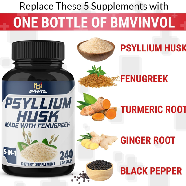 BMVINVOL Psyllium Husk Capsules