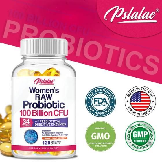 Pslalae Women's RAW Probiotic 100 Billion CFU
