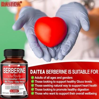 Daitea Berberine Ceylon Cinnamon + Tumeric Milk Thistile+ Bitter Melon