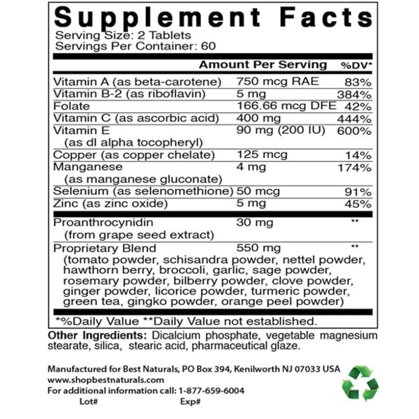 Best Naturals Super Antioxidant Formula