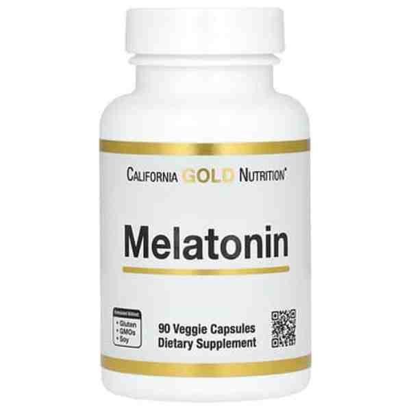 California Gold Nutrition Melatonin | 90 Capsules