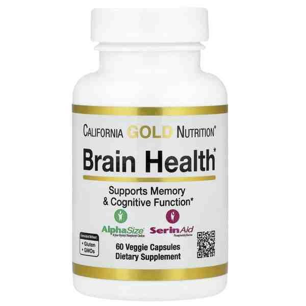 California Gold Nutrition Brain Health | 60 Capsules