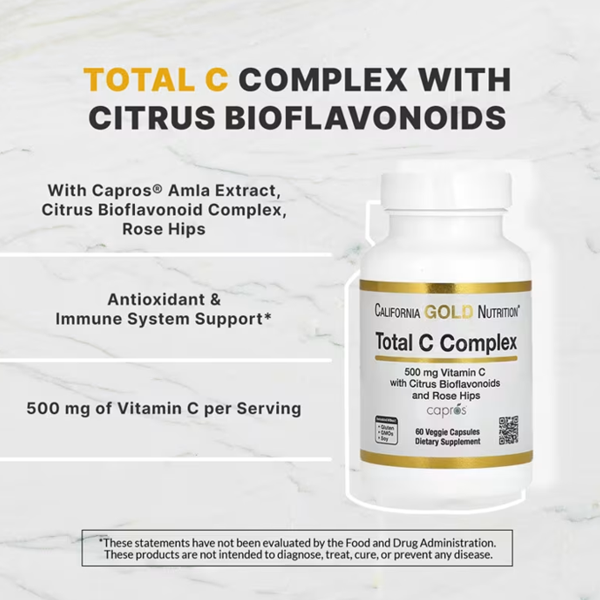 California Gold Nutrition Total C Complex Capsules