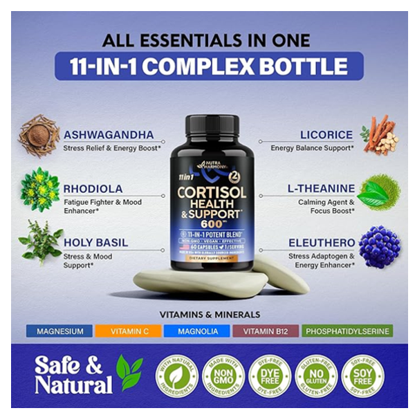 Nutra Harmony Cortisol Health & Support Capsules