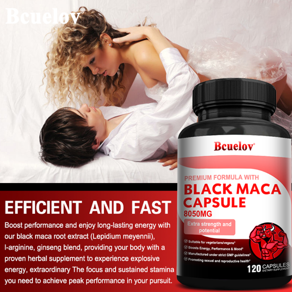 Bcuelov Black Maca Capsules 8050Mg