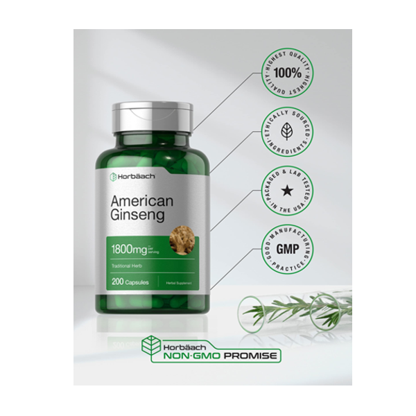 Horbaach American Ginseng Capsules