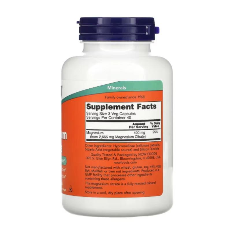 Now Foods Magnesium Citrate