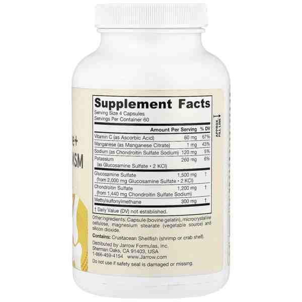 Jarrow Formulas Glucosamine + Chondroitin + MSM