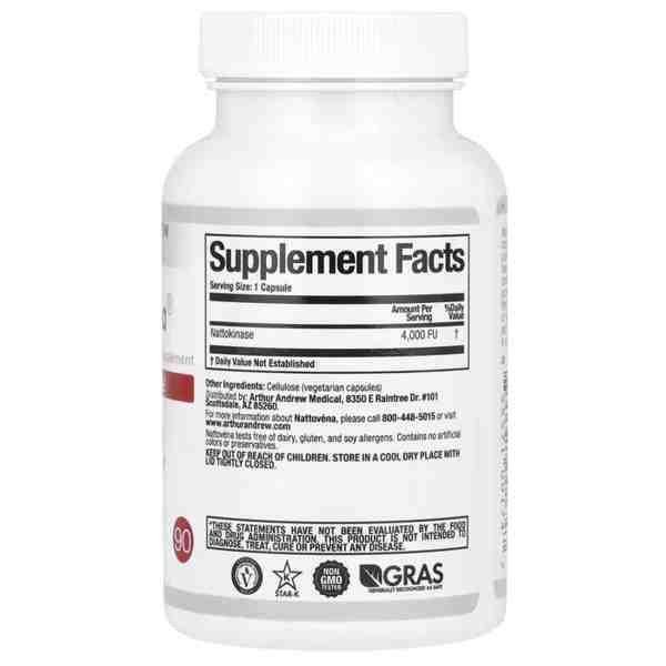 Arthur Andrew Medical Nattovéna® | 180 Capsules