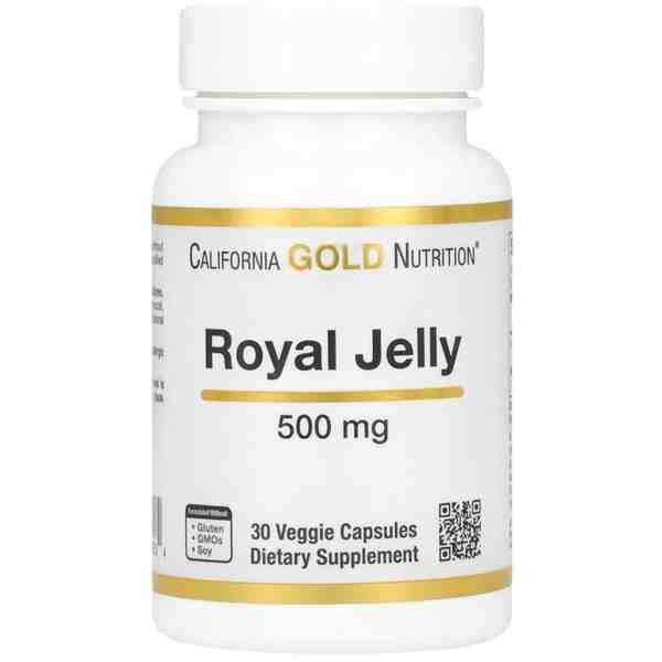 California Gold Nutrition Royal Jelly – 500 mg | 120 Capsules