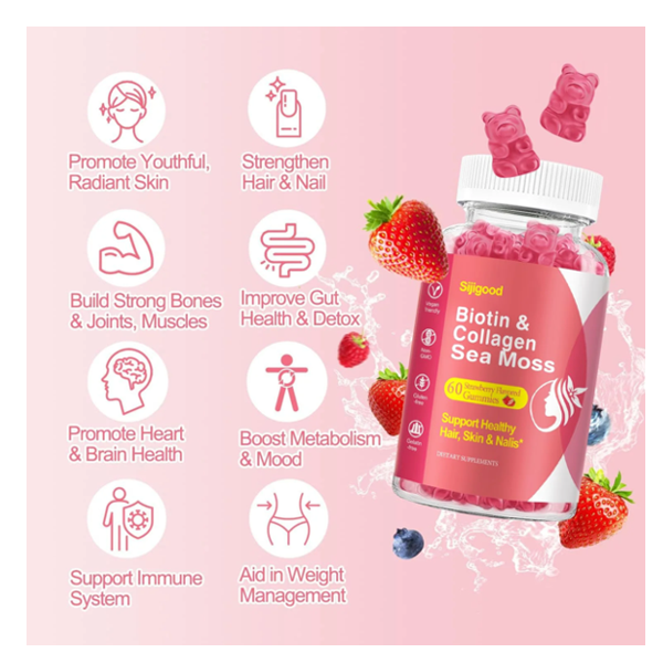 Sijigood Biotin & Collagen Sea Moss Supplement