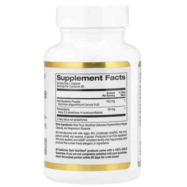 California Gold Nutrition Pterostilbene Plus