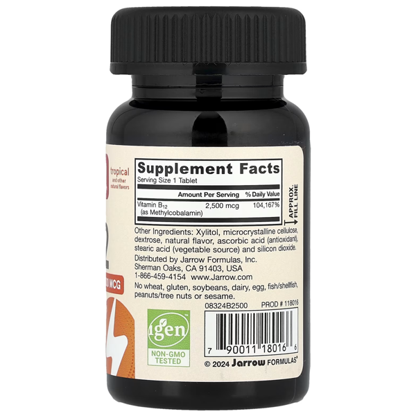 Jarrow Formulas Methyl B12 2500 MCg Tablets