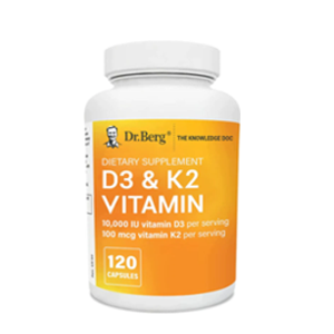 Dr. Berg D3 & K2 Vitamin 10000IU Capsules