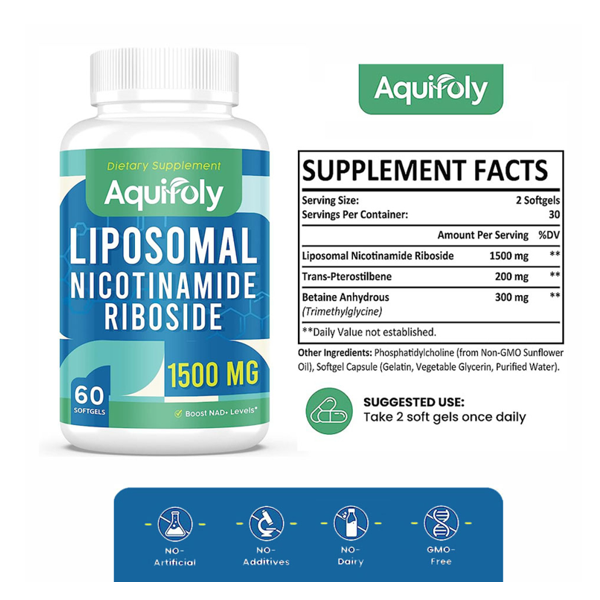 Aquifoly Liposomal Nicotinamide Riboside Capsules