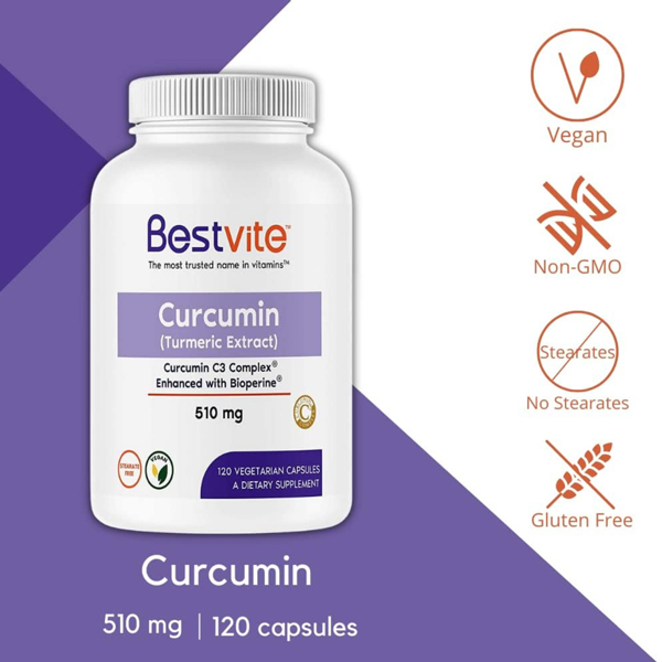 Bestvite Curcumin Turmeric Extract 1000mg Capsules