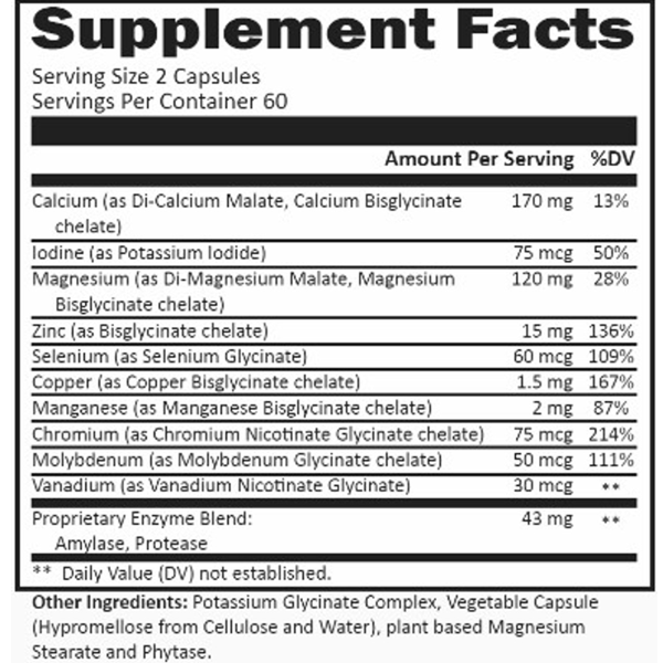 Ancestral Supplements Minerals Capsules