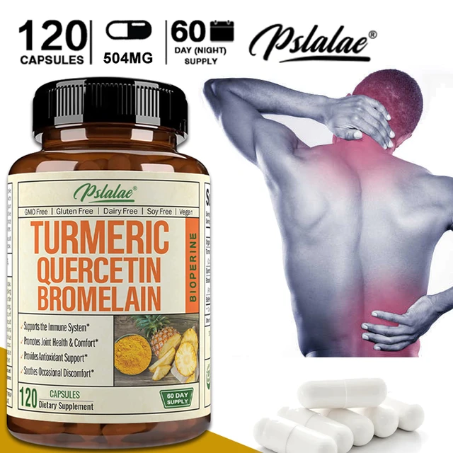 Pslalae Turmeric Querctin Bromelain Supplement