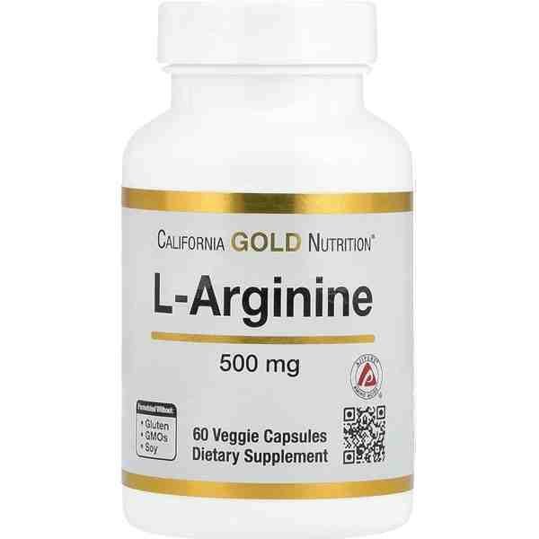California Gold Nutrition L- Arginine |60 Capsules