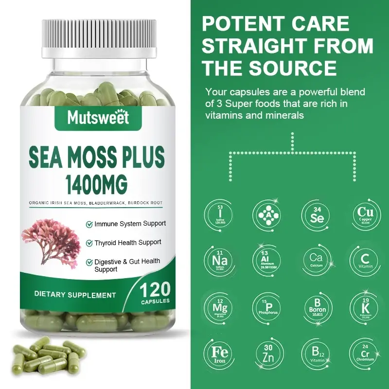 Mutsweet Organic Sea Moss Pill Plus