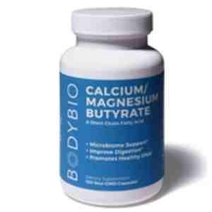 BODYBIO Calcium/Magnesium Butyrate | 250 Capsules