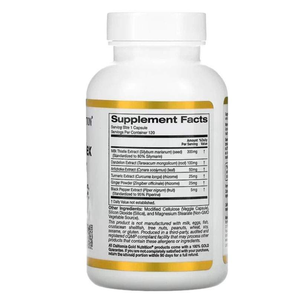 California Gold Nutrition Silymarin Complex Capsules