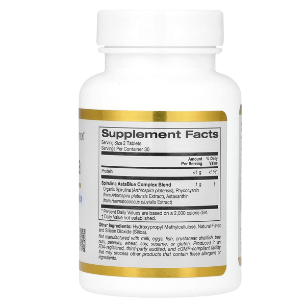 California Gold Nutrition Spirulina Astablue Complex