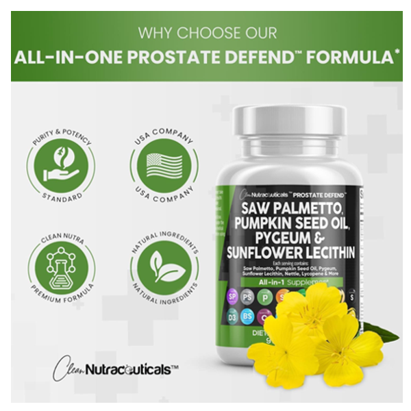 Clean Nutraceuticals Saw Palmetto Capsules