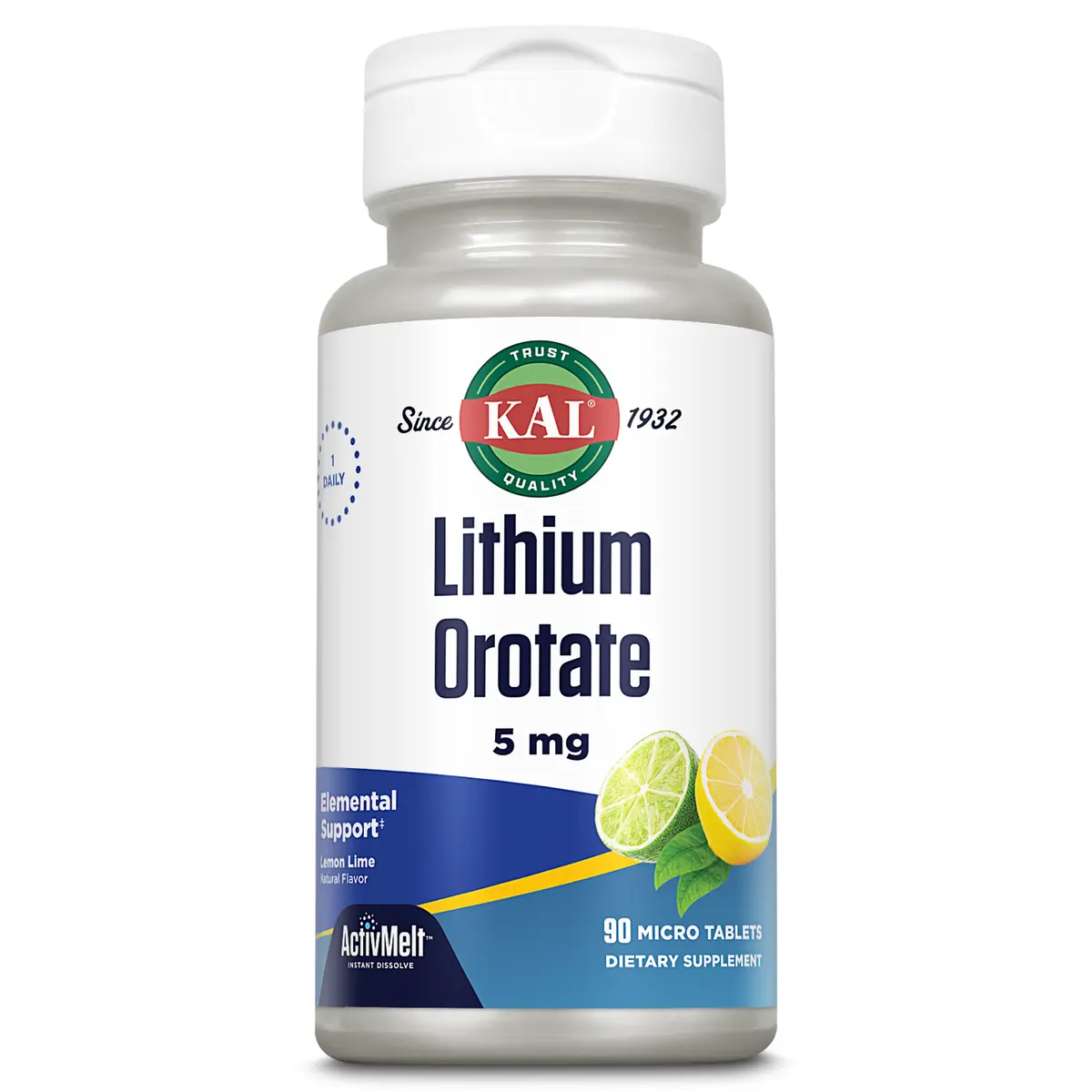 Lithium Orotate 5mg – Natural Lithium Supplement