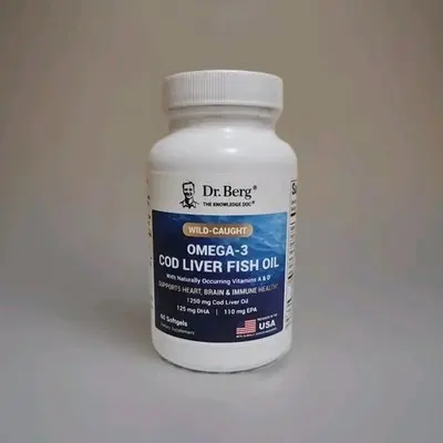 Dr. Berg Omega-3 Cod Liver Fish Oil